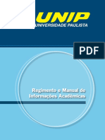 Regimento e Manual de Informações Acadêmicas