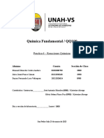 Química Fundamental / QQ100: Practica 6 - Reacciones Químicas