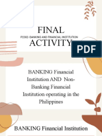 Banking and Non-Banking Financial Institutions