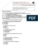 Evaluación El Doctor Orangután.