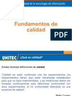 Fundamentos de Calidad: Calidad de La Tecnología de Información