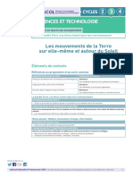 Sciences Et Technologie: Les Mouvements de La Terre Sur Elle-Même Et Autour Du Soleil