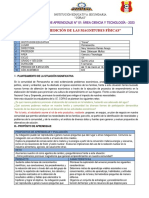 Título: "Medición de Las Magnitudes Físicas": Experiencia de Aprendizaje #01: Área Ciencia Y Tecnología - 2023