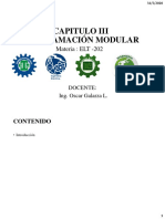 Capitulo Iii Programación Modular: Materia: ELT - 202