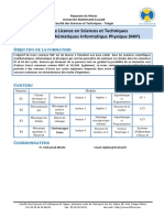 Fiche Filière - MIP