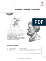 Ecuación y Función Cuadrátcia 4º Medio 2021