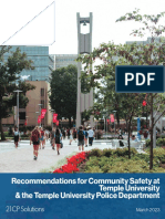 Recommendations For Community Safety at Temple University - 21CP Solutions - March 2023