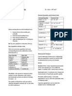 Physics Unit 1 Summary