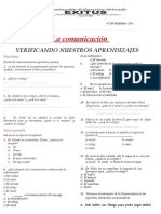 Ficha N°03 Elementos de La Comunicación 4°