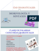 Categorc3adas Gramaticales Morfologc3ada y Sintaxis