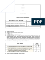 OBE Syllabus Market Research and Consumer Behavior San Francisco College