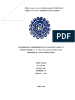 FERMENTED Kappaphycus Alvarezii AGAR AGAR EXTRACTS AS NUTRIENT SOLUTION TO HYDROPONICS FARMING