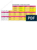 Horario - 1ro de Secundaria - Tutora: Walsoni Cubillán: Educ. Física