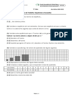 SUCESSÕES - Ficha de Trabalho