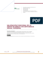 Valoración Funcional de La Visión en Niños Con Deficiencia Visual Cerebral