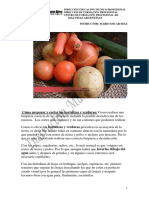 Cortes de Verduras y Hortalizas