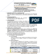 TDR - Servicio de Elaboración de Inventario de Condición Vial