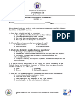 Grade 10 MAPEH Assessment Tool FINAL