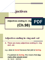 Grammar Unit 98 & 99 (Adjectives Ending in - Ing & Ed - Adjectives Orders)