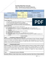 402050A - Quality & Reliability Engg-sYLLABUS