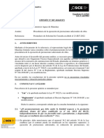 Opinión 087-2022 - CONSORCIO AGUAS DE MANCHAY - Procedencia de La Ejecución de Prestaciones Adicionales de Obra PDF