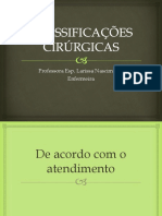 Classificações Cirúrgicas