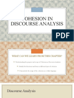 Cohesion in Discourse Analysis 1