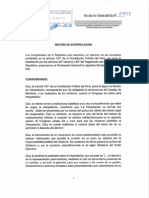 Fuerza Popular Presenta Moción de Interpelación Contra Ministro de Defensa