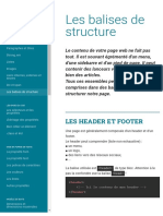 Apprendre HTML Et CSS - Les Balises de Structure PDF