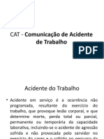 CAT - Comunicação de Acidente de Trabalho