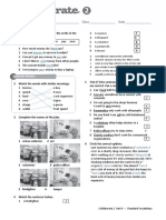 Vocabulary Standard - Unit 4