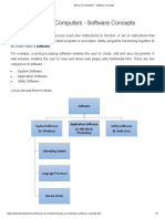 Basics of Computers - Software Concepts PDF