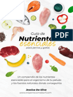 Guía de Nutrientes Esenciales para Perros y Gatos y Sus Fuentes Naturales PDF