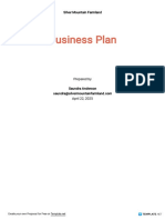 Vegetable Farming Business Plan Template