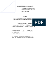 Informe de Recursos Mnemotecnicos