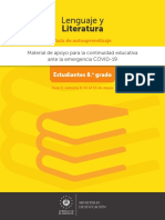 Guía de Aprendizaje - 8vo Grado - Lenguaje - Fase 2 - Semana 5