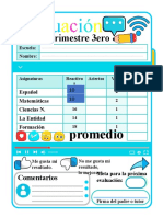 Evaluacion 2 Trimeste de Tercero