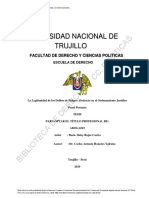 Tesis. La Legitimidad de Los Delitos de Peligro Abstracto en El Ordenamiento Jurídico PDF