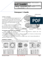 EPREUVE - TECHNOLOGIE Génie Mécanique. Convoyeur À Bande