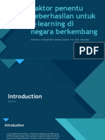 Faktor Penentu Keberhasilan Untuk E-Learning Di Negara Berkembang