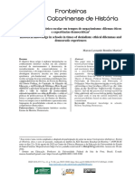 Conhecimento Histórico Escolar em Tempos de Negacionismo