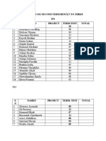 2023 Sheet For SS1 Second Term Result To Three