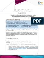 Guía de Actividades y Rúbrica de Evaluación - Unidad 1 - Paso 2 - Acercamiento A Los Actores Del Acto Didáctico