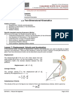 02b Kinematics (Two Dimension) PDF