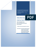 Memoria Descriptiva Pluvial PDF