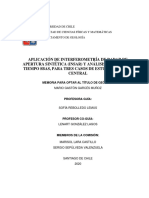 Aplicación de Interferometría de Radar de Apertura Sintética (Insar) Y Análisis de Series de Tiempo Sbas, para Tres Casos de Estudio en Chile Central