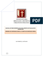 Reglamento de Evaluacion y Promocion 2019