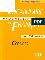 Voc Prog Debutant Corriges PDF