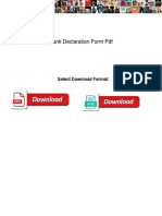 Bank Declaration Form PDF