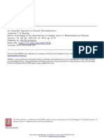 An Axiomatic Approach To Classical Thermodynamics by Boyling